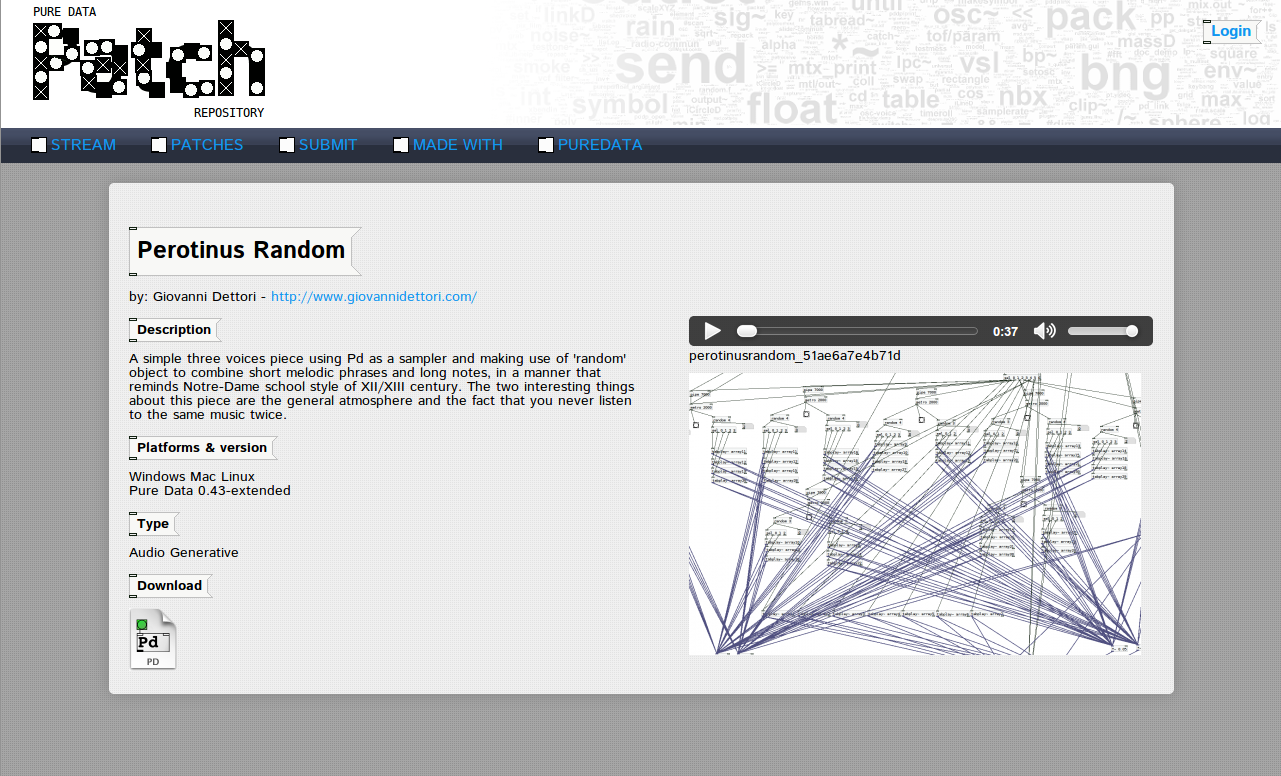 Work In Progress Pure Data Patch Repository